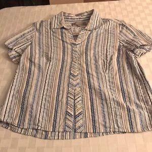 Striped button up